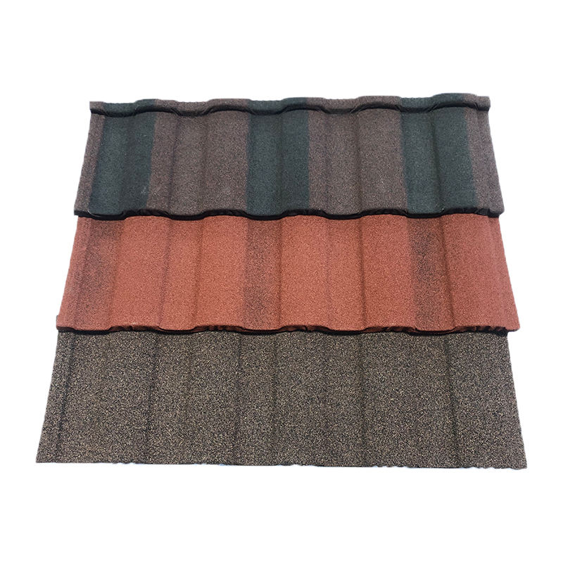 Leichte, bunte, mit Sand beschichtete römische Dachziegel 0,4 mm, 0,45 mm, 0,5 mm römische Stahldacheindeckung für Stadthäuser
