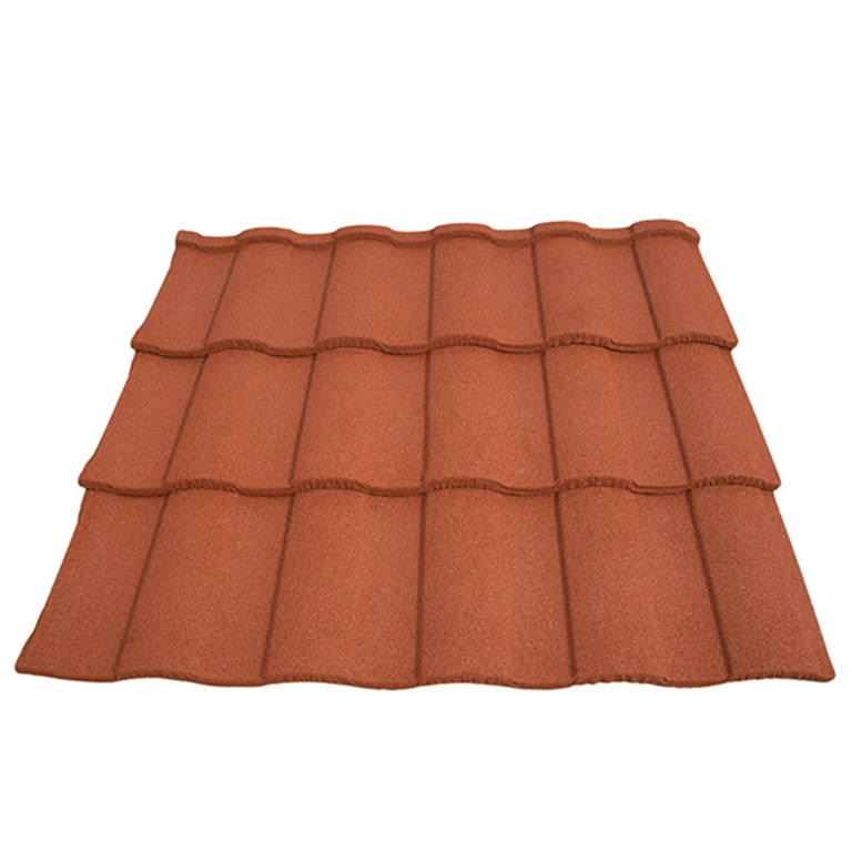 Leichte, bunte, mit Sand beschichtete römische Dachziegel 0,4 mm, 0,45 mm, 0,5 mm römische Stahldacheindeckung für Stadthäuser